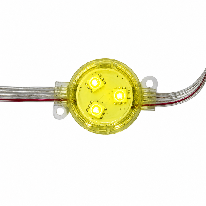 LED пиксель мяч цвет желтый