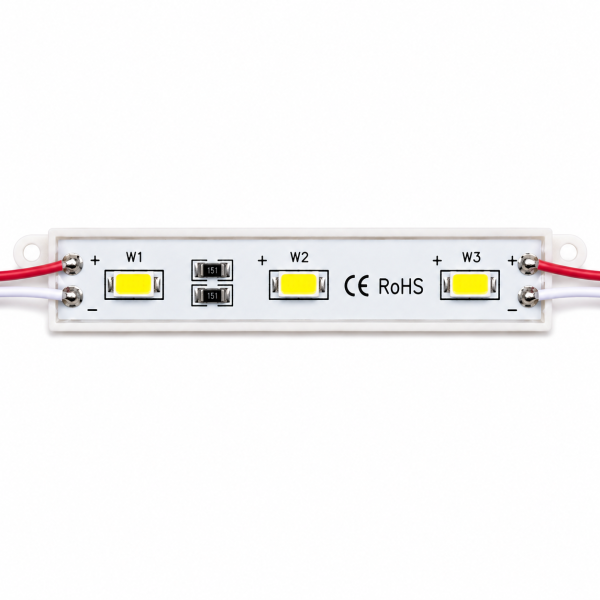 Светодиодный модуль 5630 (IP65) 0,6W ECO, Цвет - Белый