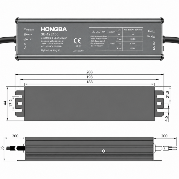 Трансформатор 120W Закрытый