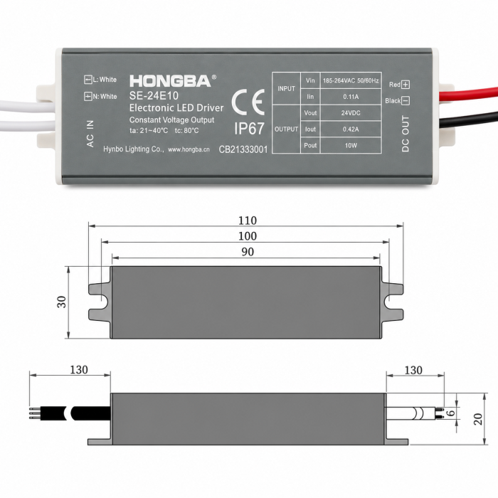 Трансформатор 10W Закрытый