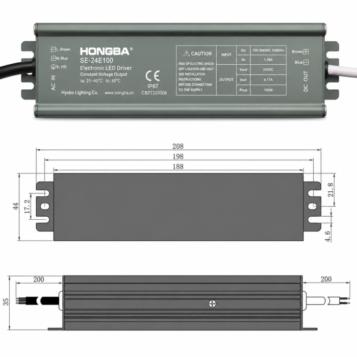 Трансформатор 100W Закрытый