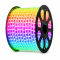 Светодиодная лента (плоский дюралайт) 220v 5050 (RGB) бухта - 100м.