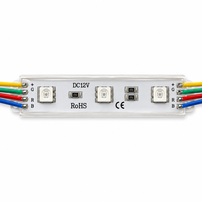 Светодиодный модуль 5054 Залитые (IP65) 0,72W, Цвет - Белый