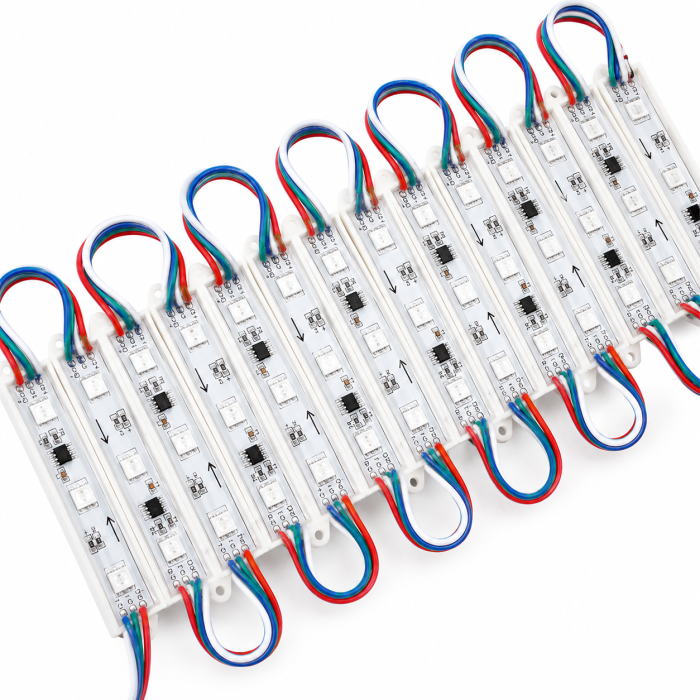 Светодиодный модуль FT12375RGB3SMD7515 5050 (IP67) 0,72W, Цвет - RGB