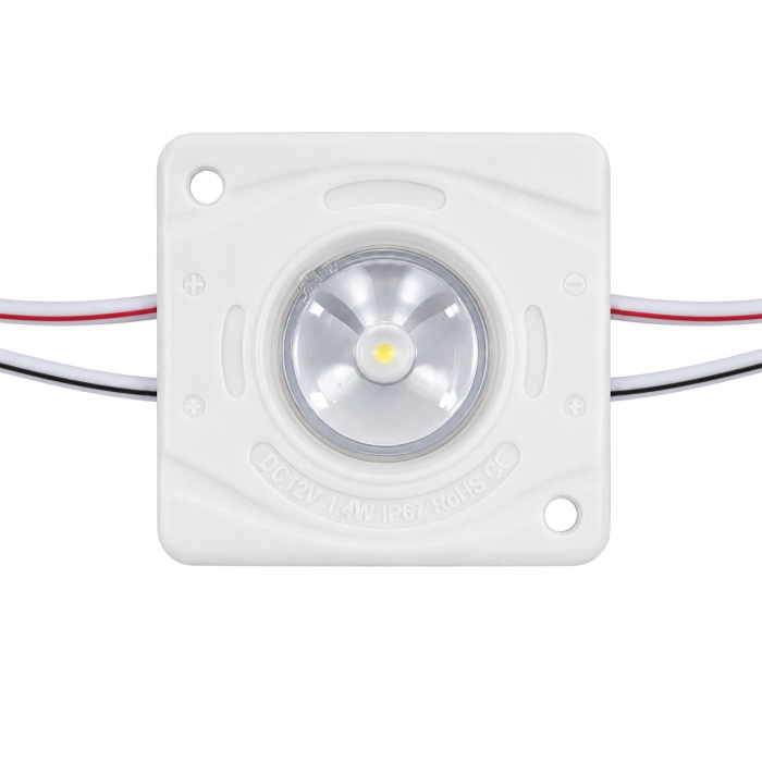 Одноточечный (4136) для прямой подсветки с алюминиевым теплоотводом 1.4W (IP67) Белый