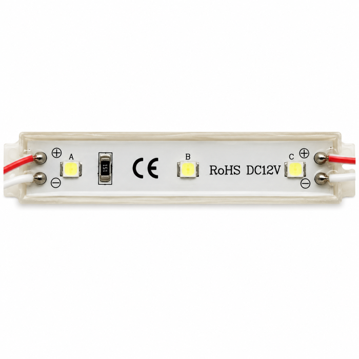 Светодиодные модули 2835 Залитые (IP65) 0,36W, Цвет - Красный