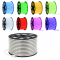 Светодиодная лента (плоский дюралайт) 220v 5050 (RGB) бухта - 100м.
